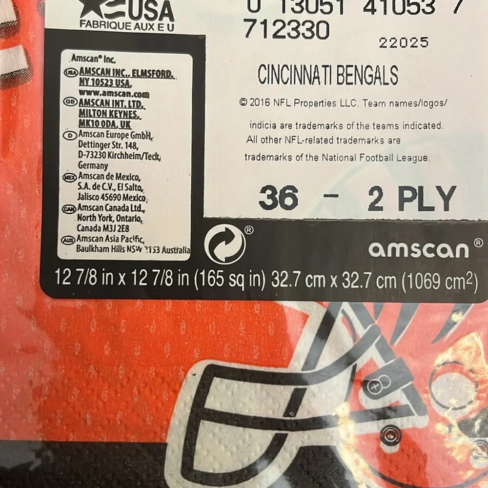 Cincinnati Bengals Napkins bundle